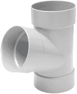 БЕЛЫЙ RAINWAY 100мм Тройник  Трубы