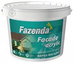 Kраска фасадная ФАЗЕНДА, “Fasade acrylic” 10л (12,6кг) ЗЕЛЕНОЕ ведро